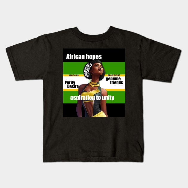 African Union Kids T-Shirt by BiG HueB